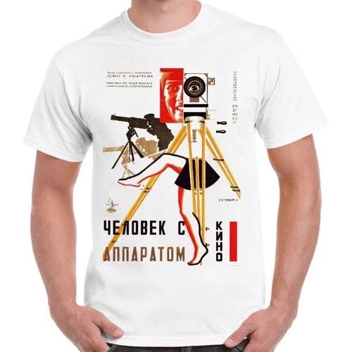 Футболка в стиле ретро «Человек с кинокамерой» (Советский фильм) 943