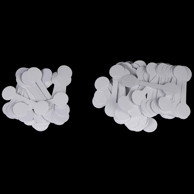 50/100 шт. круглые пустые ценники, ожерелье, кольца, ювелирные этикетки, бумажные наклейки