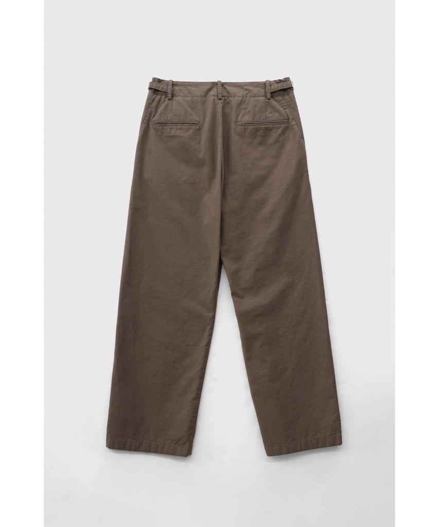 YOUTH Washed Wide Chino Pants - Moss