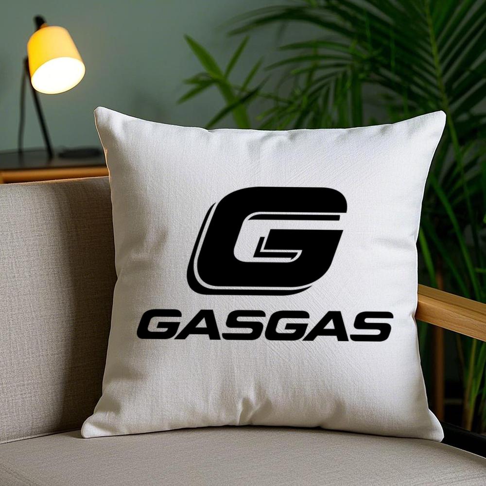 Чехол на подушку для мотоцикла G-Gasgas Плюшевая ткань Мягкий Двусторонний печатный Невидимая молния Наволочка для дивана Домашний декор