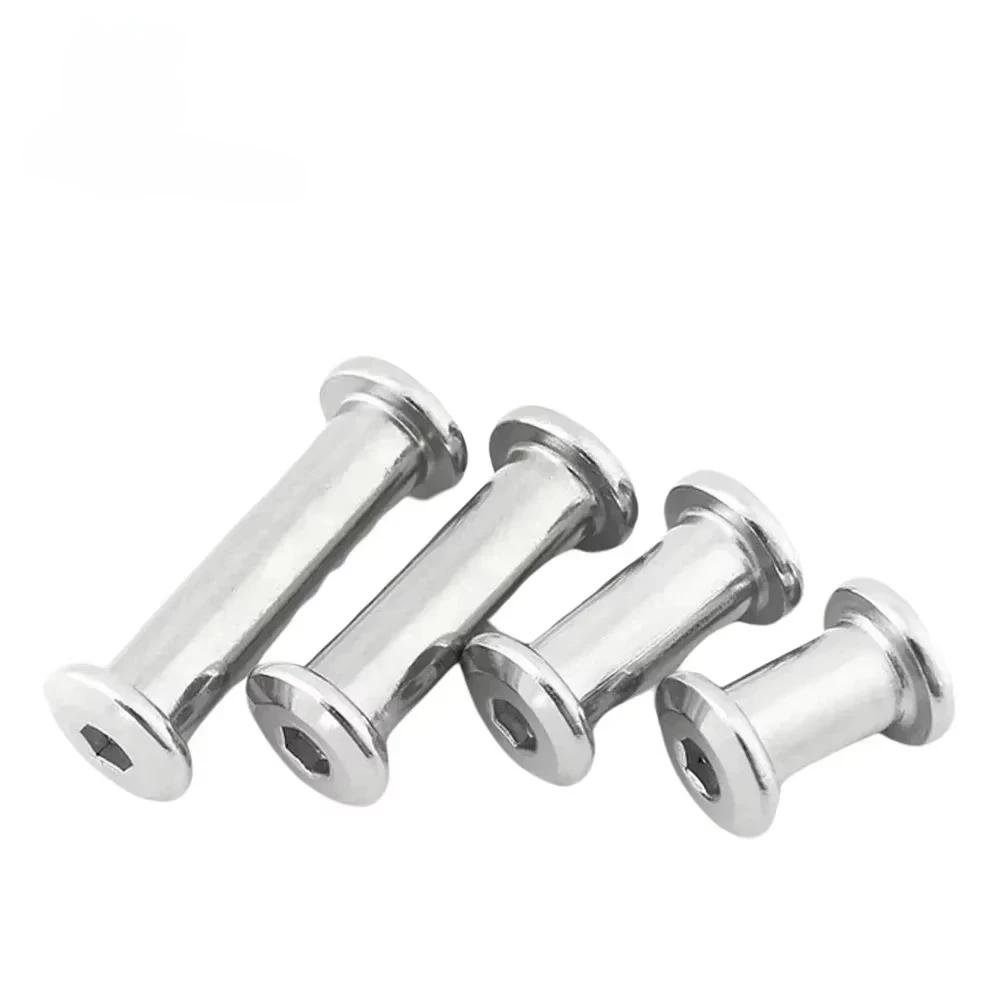 M3 M4 M5 M6 M8 M10 304 Нержавеющая сталь Плоский шестигранник с шестигранной головкой под торцевой ключ Мебельная заклепка Соединительная вставка Соединительная втулка Гайка-заглушка