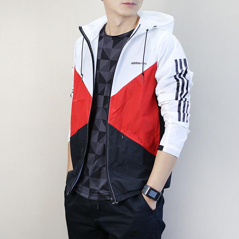 adidas Мужские куртки Neo Белые с капюшоном Умеренные Другие CD3173-