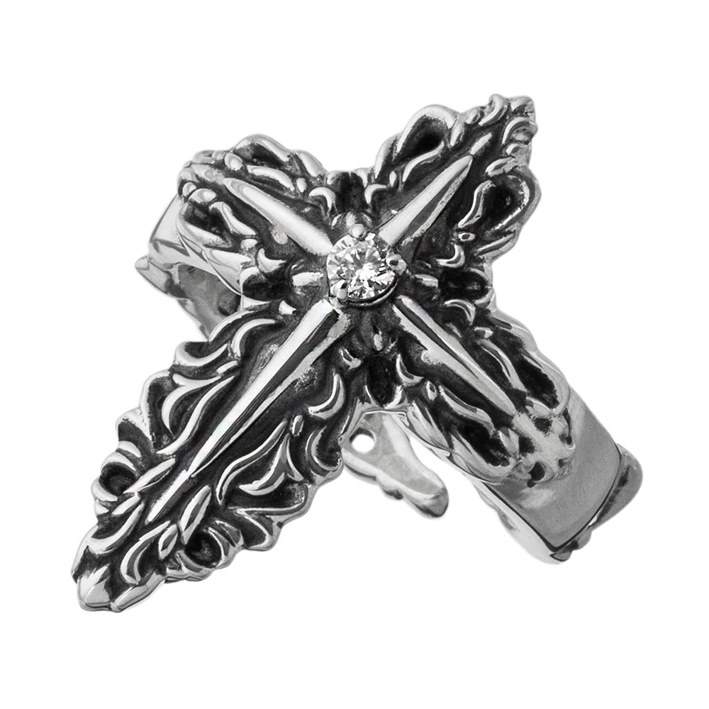 Artemis Classic Многослойный крест Серебро Серебряные аксессуары для мужчин и Бренд Серебро 925 Кольцо, Кольцо, ACR0286, Женщины, Ювелирные изделия, Кольцо,