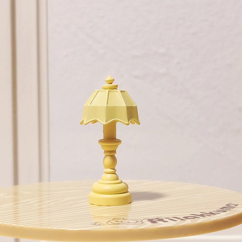1 шт., имитация освещения конфетного цвета, мини-настольная лампа, украшение для кукольного домика, лампы для декора, аксессуары, миниатюрная модель игрушки для кукольного домика