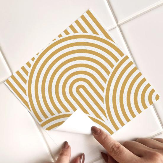 10/20/30/40/50 шт. Бохо Наклейка на настенную плитку Водонепроницаемая Геометрическая Самоклеящаяся Декоративная Наклейка Дом