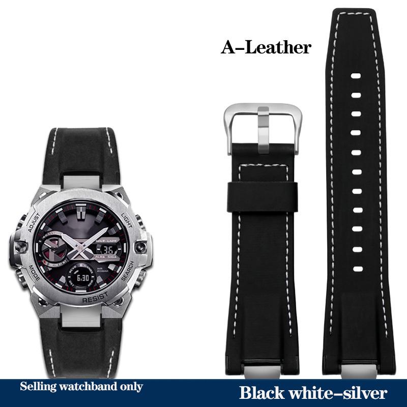 Новый ремешок для часов из натуральной кожи Casio Steel Heart Watch Серия GST-B400 GST-B400BD Модифицированный ремешок Нейлоновый спортивный браслет Мужской