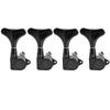 Musiclily Pro electric bass tuning black 4-in-line pegs,