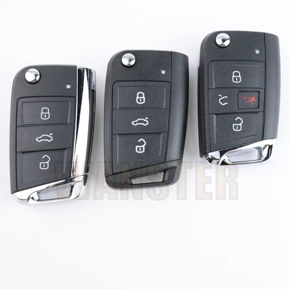 Для Volkswagen Vw Golf 7 4 5 Mk7 Mk4 6 Tiguan Gti Для Skoda Octavia A7 Для Seat Leon Ibiza Altea Корпус Чехол Оболочка Брелок Автомобильного Ключа
