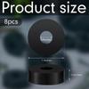 8 Pcs Black Rubber Spacer Spacers Washers  Home and Car Accessories