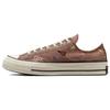 Унисекс Chuck 70 Low Ковбойская вышивка Выжженный оранжевый Эгрет Черный A03665C