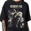 Винтажная хлопковая футболка Resident Evil Requiem Мужские футболки Топ, Игровая футболка Resident Evil 9