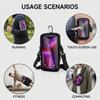 Sport Armband For Smartphone Running Fitness Waist Bag 3-In-1 Design Touch Screen Window Reflective Strips