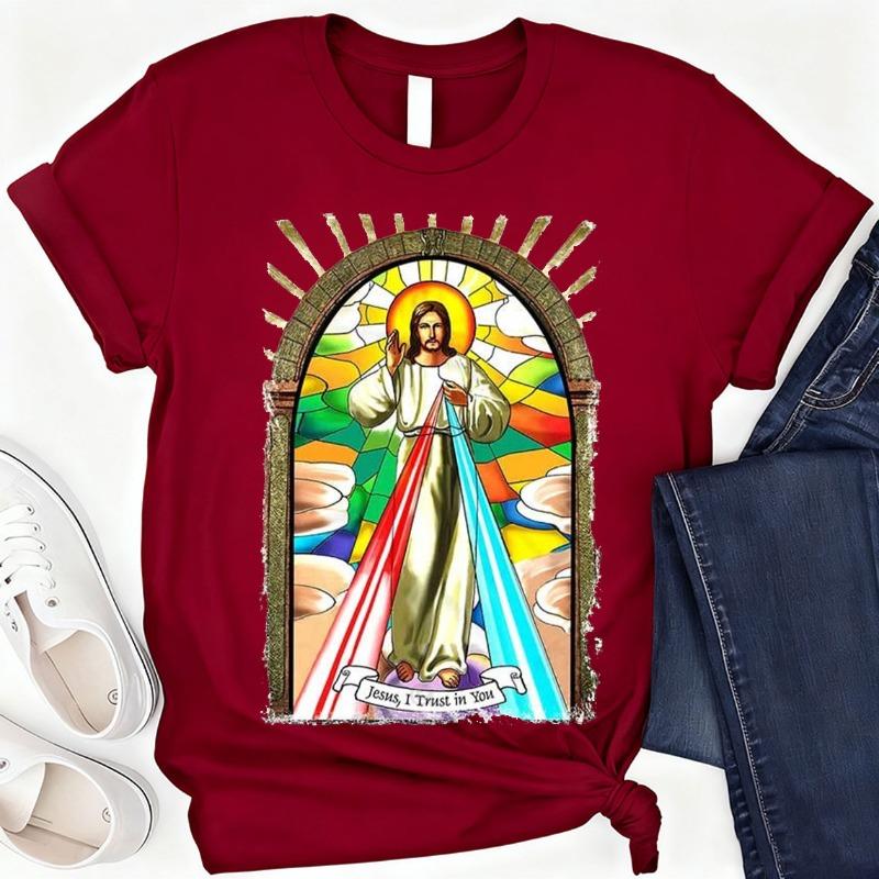 Jesus Trust in You Cotton The Passion of Christ Meme Gift Funny Vintage Style Christmas Aesthetic Unisex Gamer Cult Movie Music