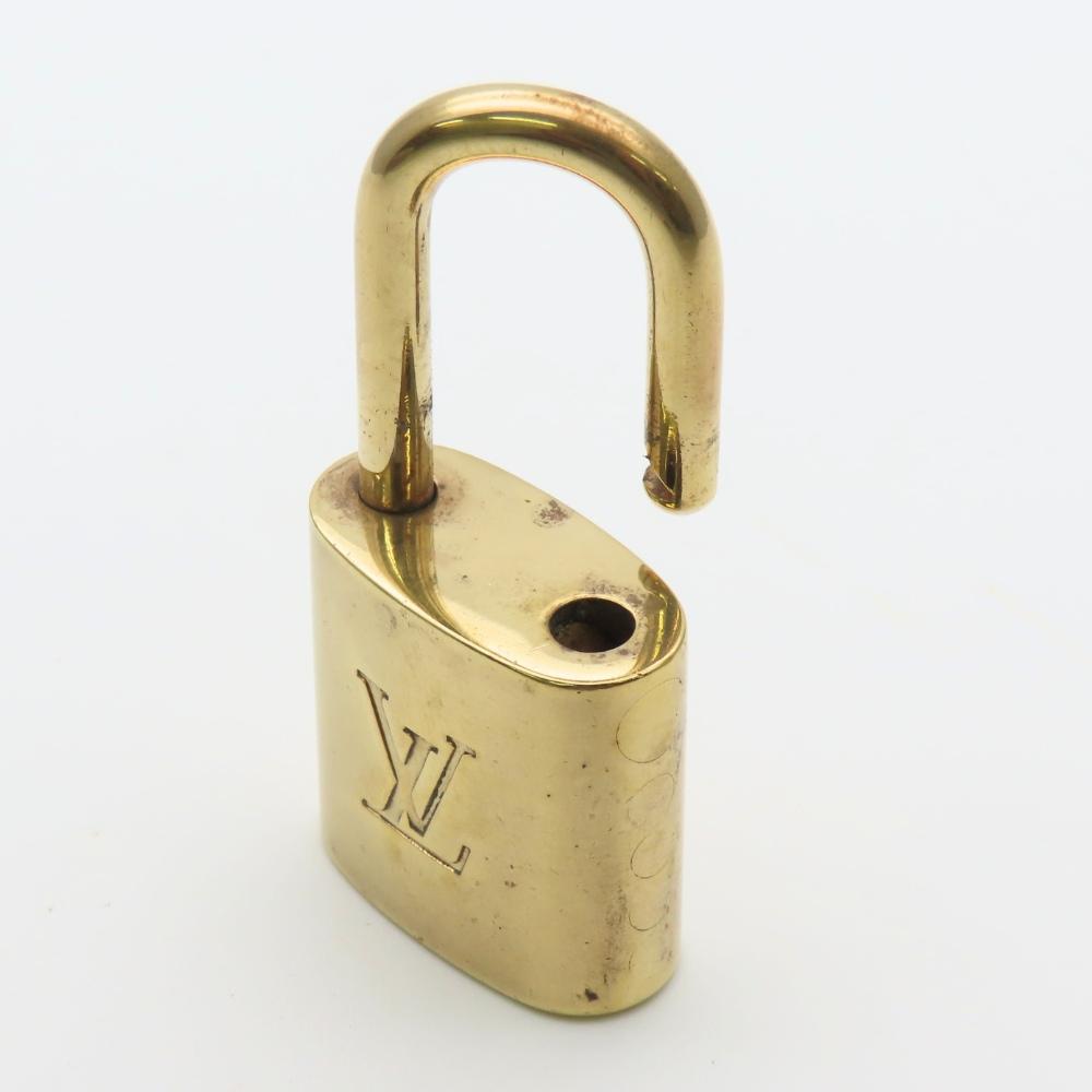 Used LOUIS VUITTON Cadena Key set No.311 metal gold padlock