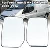 Стеклянная линза бокового зеркала для Ford Transit MK6 Mk7 Фургон 2000-2014 Без подогрева С нижней опорой Аксессуары для линзы зеркала двери