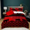 3D Elephant Theme Bedding Set Pillow Cover Bedding Set Duvet Cover Full Size Single/Double Bed Home Decoration