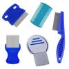 YBGGJO Lice Comb Flea Beauty Stainless Steel Pet Removes Head Lice and Relieves Suitable for Long and Short Pet Care 5-Piece Set, Comb, Brush, Comb,
