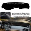 Car Dashboard Cover Pad For 2010-2015 Honda Accord Sunshade Protector Anti-UV Dash Mats Non-slip Pads Interior Accessories