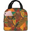 Сумка для ланча Изолированная Геометрический принт с животными Ланч-бокс Многоразовая Водонепроницаемая Сумка-тоут для ланча для школы, работы, колледжа, путешествий, пикника