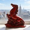 Feng Shui Horse Statue 2026 Year of The Horse Wooden Figurine for Prosperity Success Positive Energy Office Desk Decor Wealth Luck Zodiac Ornament