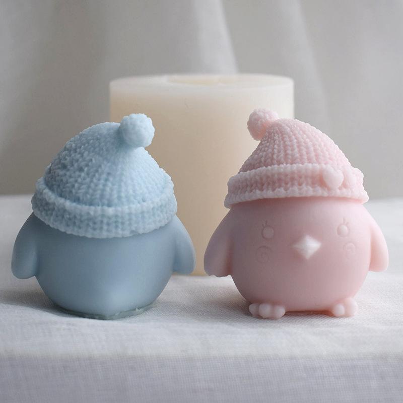 Милый мультяшный цыпленок силиконовые формы для свечей своими руками мини-животное мыло ароматерапия гипс изготовление домашнего декора поделки