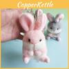 Delightful Bunny Plush Pendant Soft Rabbit Keychain For Bags And Car Accessories