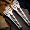 304 Stainless Steel Food Tongs BBQ Non Slip Barbecue Steak Clip Frying Fish Grill Bread Clips Cooking Tongs Kitchen Gadgets