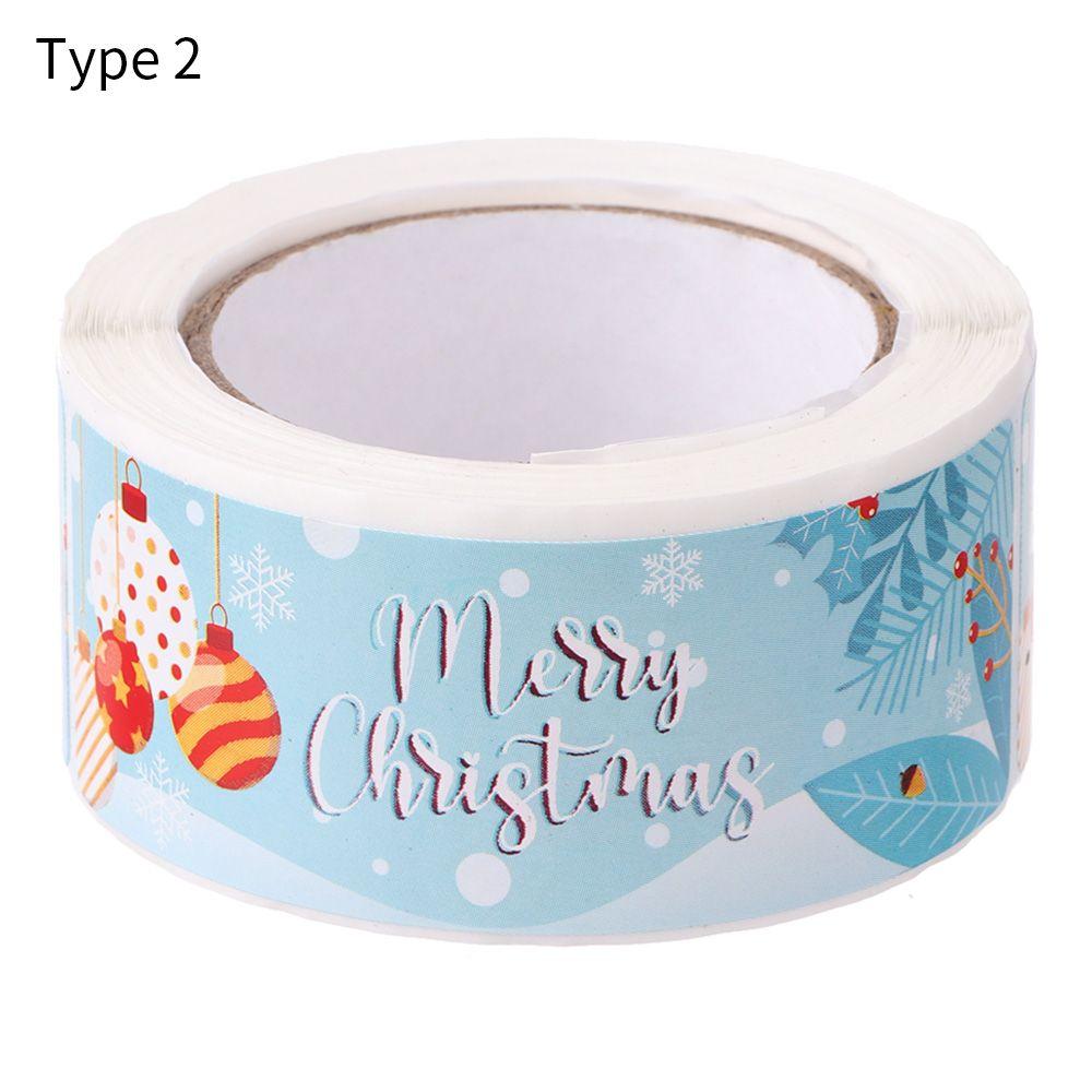 Santa Claus Snowman Package Seal Stickers Gifts Wrapping Decals Merry Christmas Decoration Label