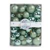 42Pcs 3/4/5cm Christmas Balls Set Glitter Surface Various Pattern Christmas Balls Shatterproof Home Reusable