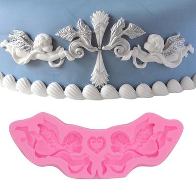 Ангел Купидон шаблон жидкая силиконовая форма для помадки торта шоколадная форма