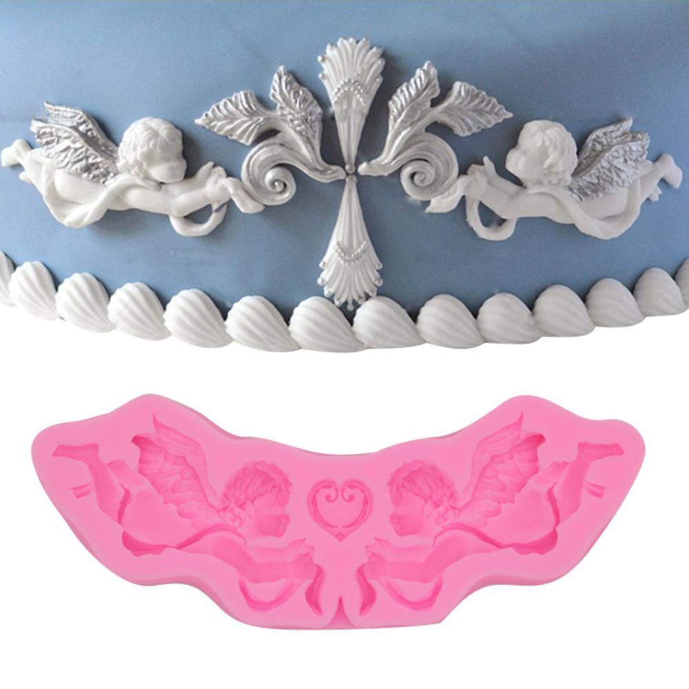 Ангел Купидон шаблон жидкая силиконовая форма для помадки торта шоколадная форма