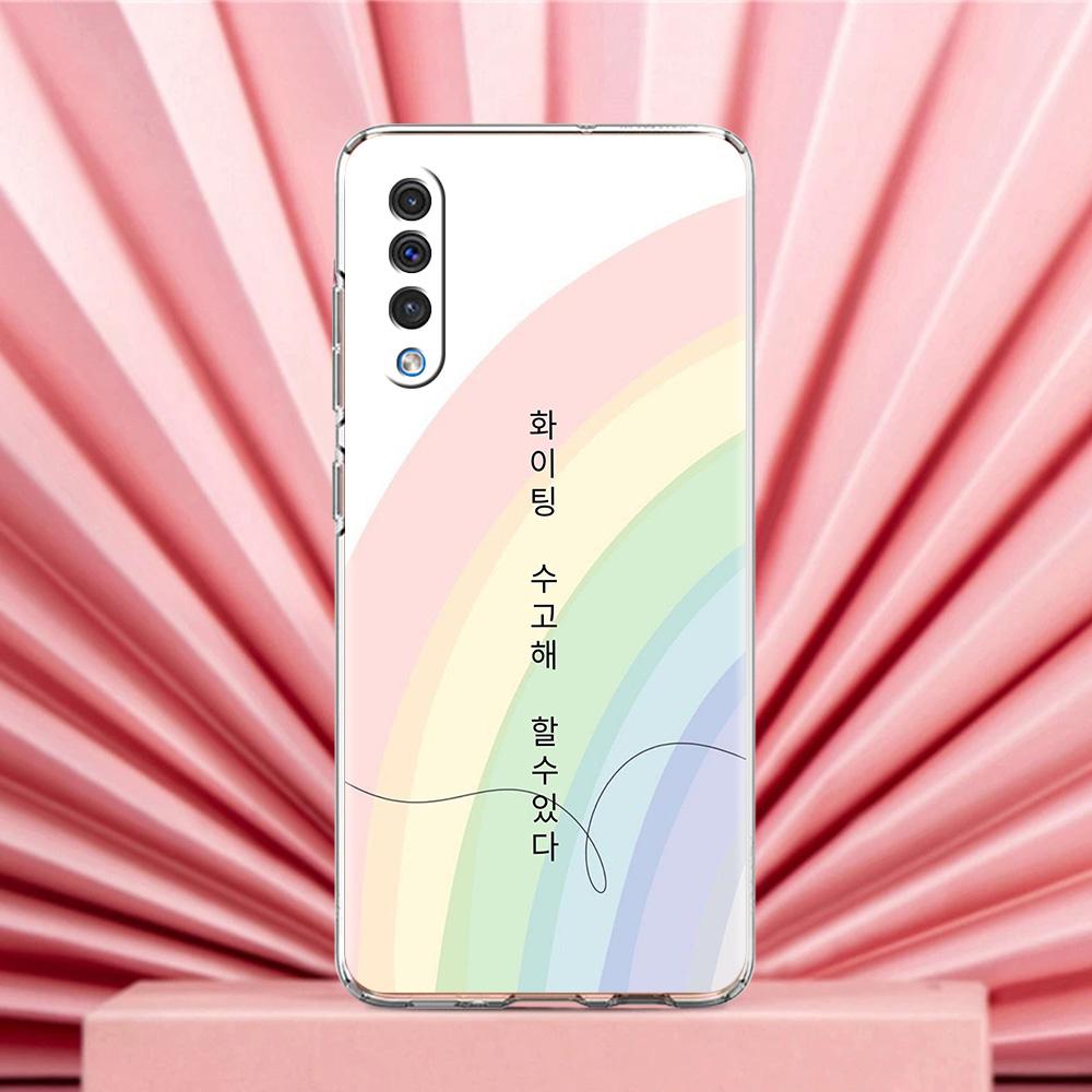Чехол для телефона Samsung A56 A36 A26 A24 A16 A14 A12 A32 A50 A70 A20E A22 A40 A34 A54 A42 A52 5G A04s A06 Cover Корейская буква