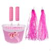 Bike Front Basket Girls Bicycle Decor Tassel Streamer Handlebar Grip Cover