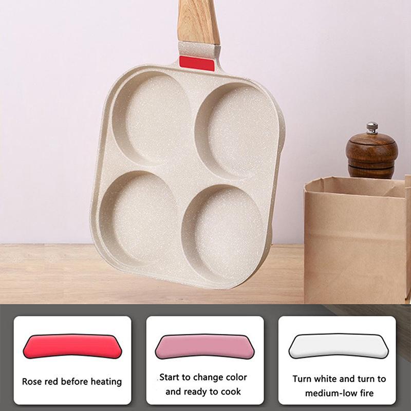 Сковорода с четырьмя отверстиями, утолщенная сковорода для омлета, антипригарная сковорода для яиц, блинов, стейка