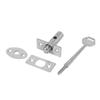 Silver Door Catch Stainless Steel Tubewell Key Easy to Use Mortise Lock  Fire Door