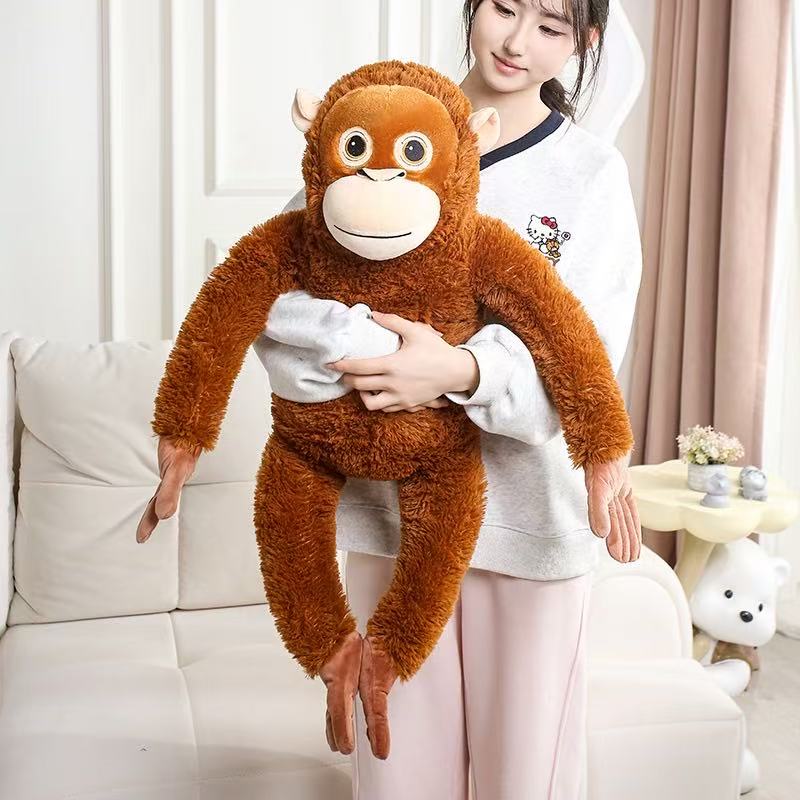 Newest Simulated Cuddle Gorilla Doll Kawaii Stuffed Plush Toy Figure Doll Cartoon Anime Cute Kids Birthday Holiday Gift Doll
