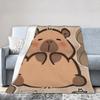 Capybara  Soft Blanket  Girls Boys Plush Throw Blanket Novelty Bedroom Flannel Bedspread Sofa Bed Cover