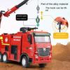 Huina 1362 1/18 Rc Fire Truck 9Ch Alloy Led Lights Remote Control Van Fire Engine Water Spray Kids Toys For Boys Birthday Gifts