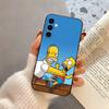 Funny family S-Simpsons-es Phone Case Black Silicone Soft For Samsung Galaxy A73,A72,A71,A70,A53,A52,A51