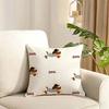 Tomato dog series Cushion Cover Reversible Plush Pillow Cover Soft Fluffy  Home Decor for Sofa Bedroom