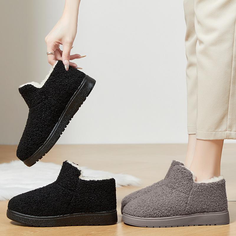 Cotton shoes velvet thickened shoes women's shoes new fashion snow boots soft-soled warm cotton boots cold-proof high-top women's boots