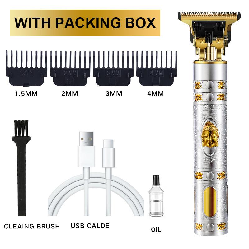 Rechargeable Vintage T9 Cordless Hair Cutting Machine Electric Shaver For Man Hair Clipper Barber Trimmer Beard Razors