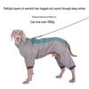 Four-Legged Cotton Dog Suit: High-Collar Homewear for Golden Retrievers & Labradors