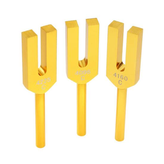 3 шт. Алюминиевая камертонная вилка с деревянным молоточком, мешочек из искусственного хрусталя, 4096/4160/4225 Гц, Исцеляющий инструмент, Камертон, Аксессуары для йоги, медитации, релаксации