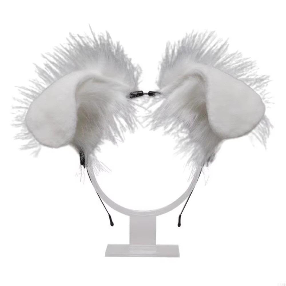 Furry Gothic Headband Animal Lolita Ears Headwear Practical Cosplay Headband  Children