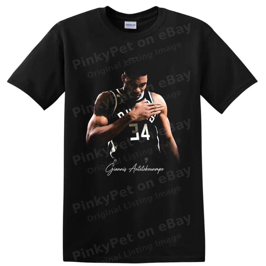 Баскетбольная футболка Giannis Antetokounmpo Игрок Milwaukee Bucks