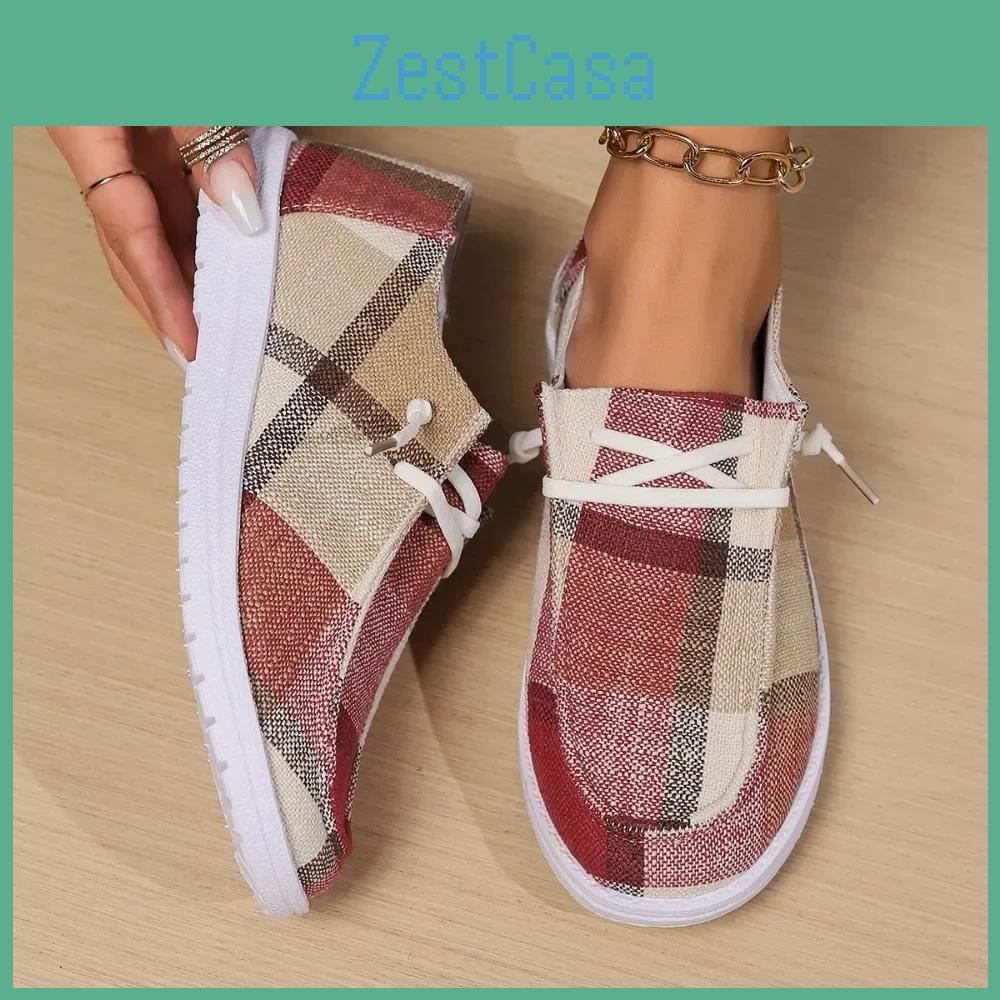 Canvas Light Woman Shoes Weight Slipon Flat Sneakers Ladies Summer Breathable Cloth Loafers Design Espadrilles Luxury Shoes