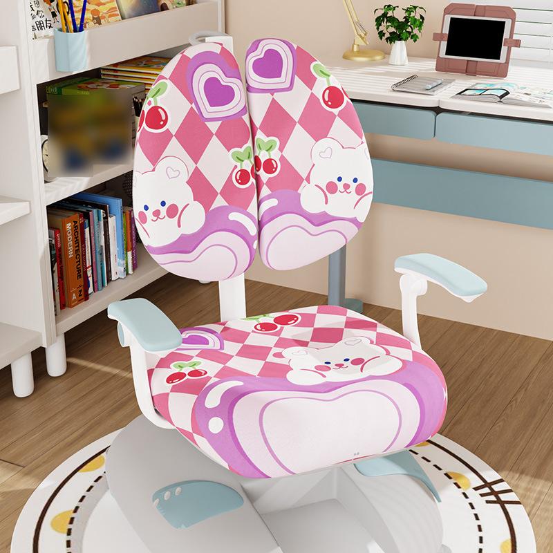 Children Study Chair Covers All-inclusive Elastic Double-back Chair Covers Home Students Writing Computer Chair Slipcover