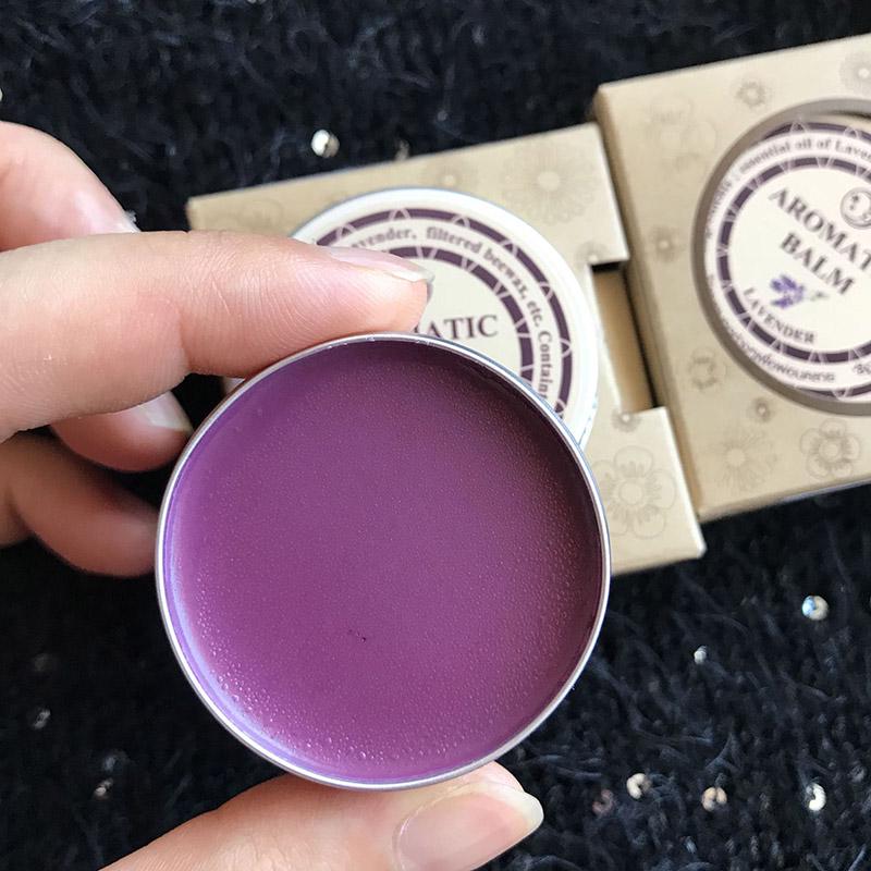 Lavender Aromatic Balm Help Sleep Soothing Cream Essential Oil Insomnia Care Lavender Hydration Soothing for Insomnia Care 11g