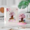 non-toxic Mini Cherry Blossom Tree House Building Block Toys Educational Kids Toys Sakura Bonsai Decorations Mother's Day gift